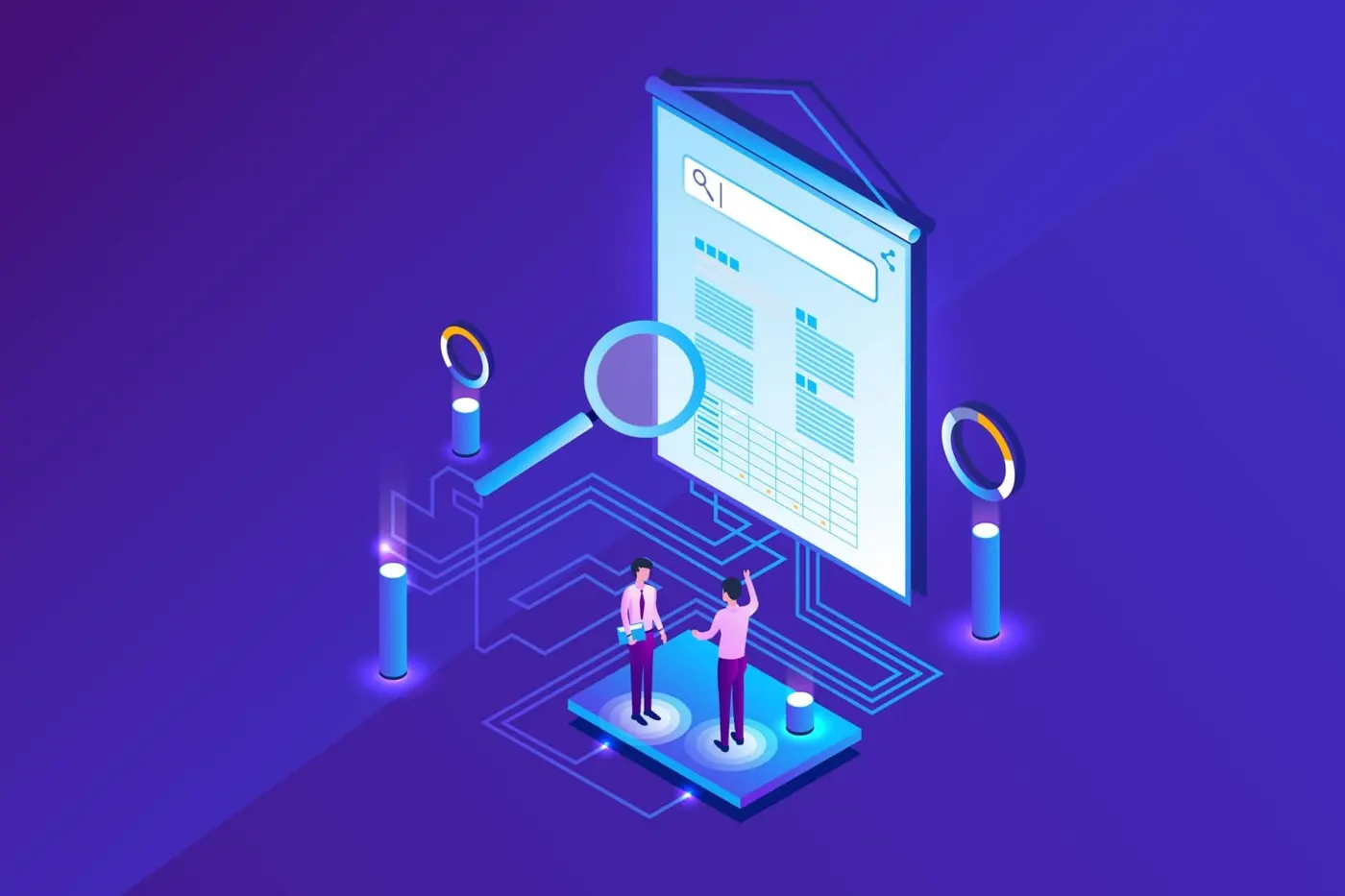 Illustration of a fast, easy-to-update website