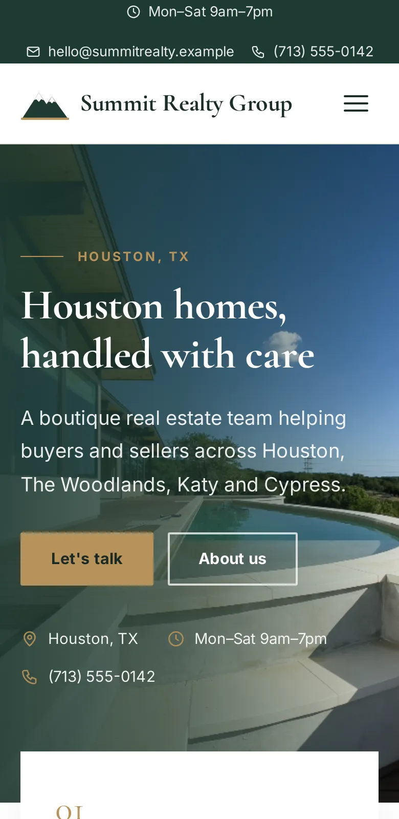 Venn agent website on a phone